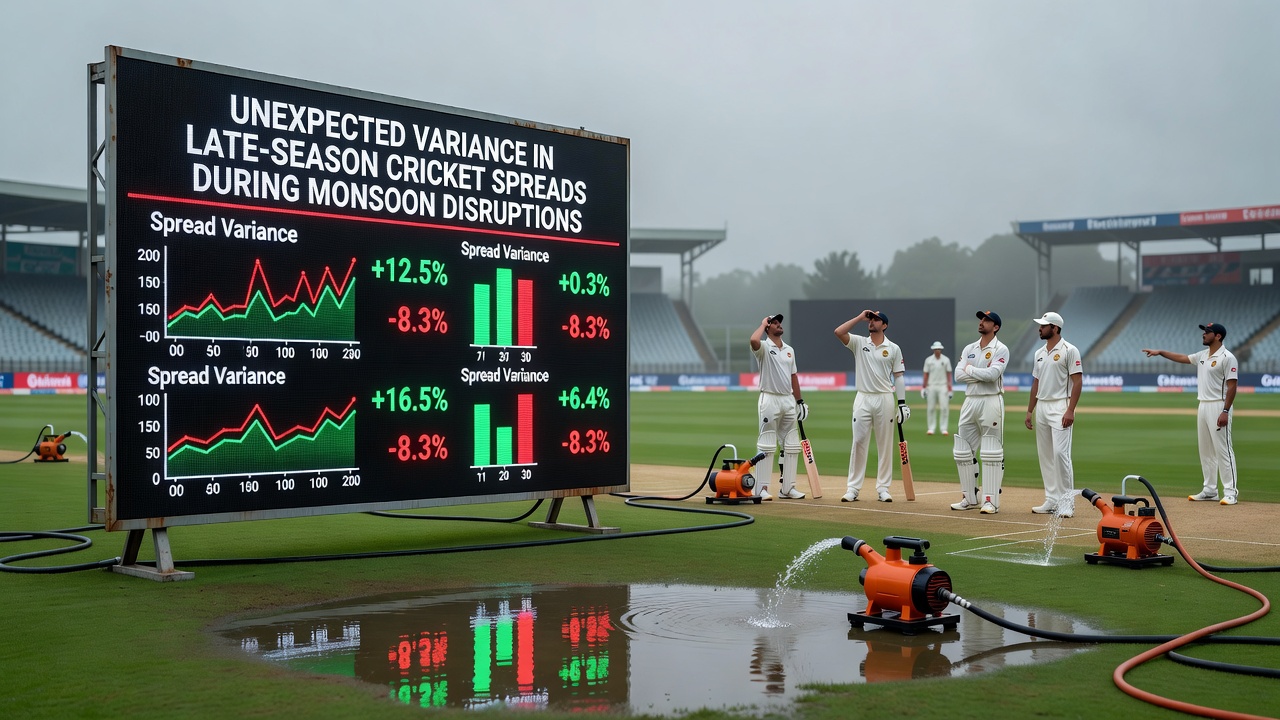 Bookmakers adjusting cricket spread lines amid monsoon weather forecasts